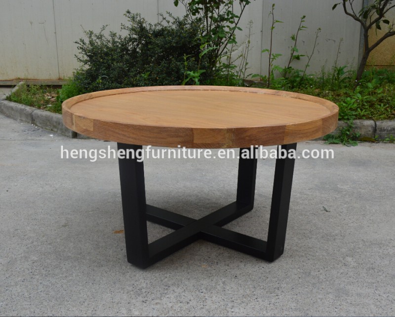 新しいモダンなリビングルーム家具木製ラウンドコーヒーサイドテーブル-木製テーブル問屋・仕入れ・卸・卸売り