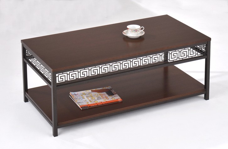 中国のスタイルの金属と木製のコーヒーテーブル-木製テーブル問屋・仕入れ・卸・卸売り