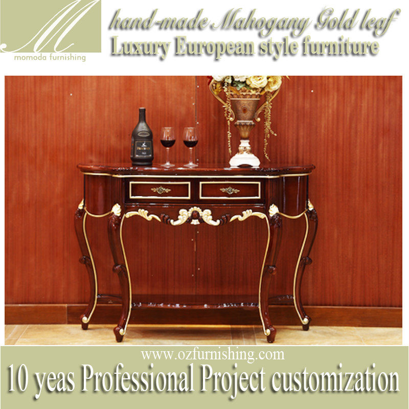 Ls088 アンティーク木製コンソール テーブル リビング ルーム高級伝統王宮カスタマイズ ホーム家具-木製テーブル問屋・仕入れ・卸・卸売り