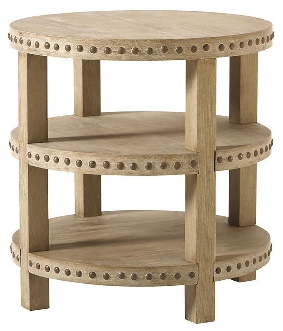 3一層くぎの頭飾らアンティークオーバーフロー木製エンドテーブル-木製テーブル問屋・仕入れ・卸・卸売り