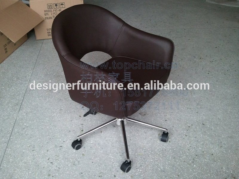 新しい2015ab243茶色の革張りのオフィスチェアアーム-待合用椅子問屋・仕入れ・卸・卸売り