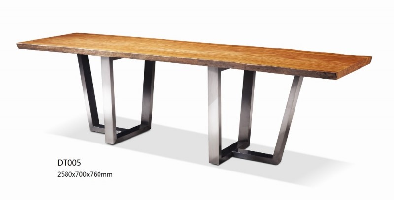 最新の長方形のdeaignユニークな木製のダイニングテーブルと金属の脚に家庭用あるいは卸売-木製テーブル問屋・仕入れ・卸・卸売り