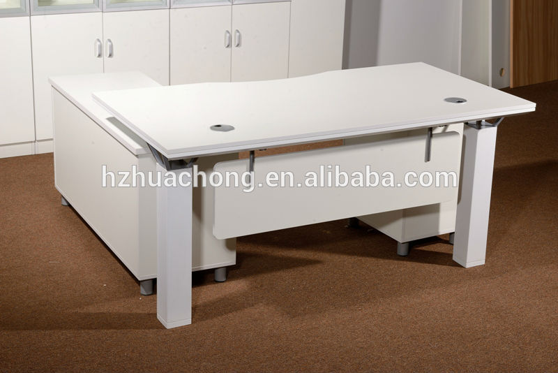 白い木製のオフィスの幹部のhc-m032デスクデスクボス-木製テーブル問屋・仕入れ・卸・卸売り