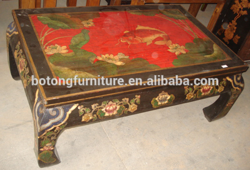 中国アンティーク家具ハンド塗装コーヒーテーブルLWD506-3-木製テーブル問屋・仕入れ・卸・卸売り