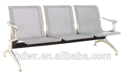 病院/空気ポート熱い販売のための3席待合室チェアf-6-金属製椅子問屋・仕入れ・卸・卸売り