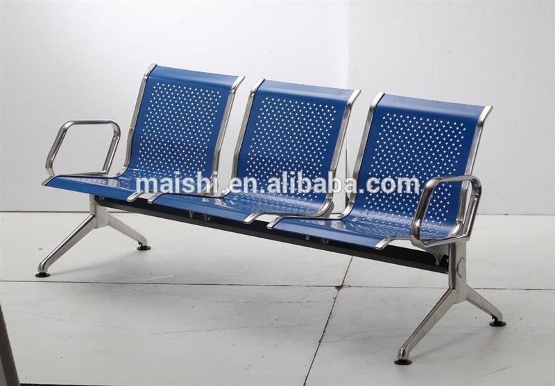 プロのproduction1.5ミリメートル冷間圧延された鋼3- 人乗り公共エリア椅子を待っている-金属製椅子問屋・仕入れ・卸・卸売り