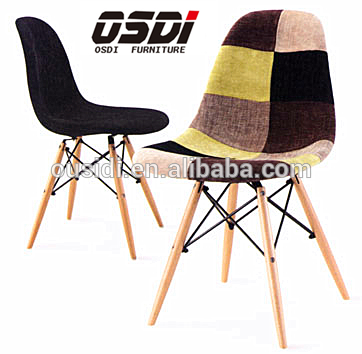 Woode付き椅子ベースとプラスチック製のシェル( j15- 4#)-ダイニングチェア問屋・仕入れ・卸・卸売り