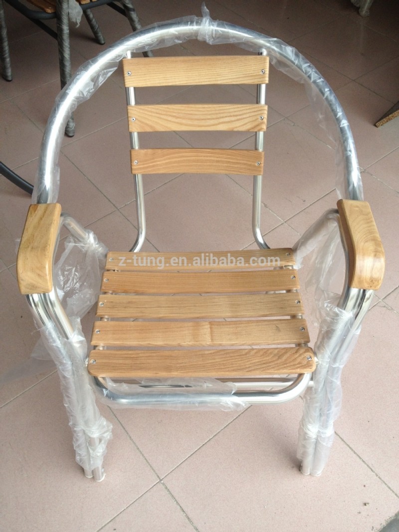 良質の屋外zt-1042cアルミ固体木の椅子-木製椅子問屋・仕入れ・卸・卸売り