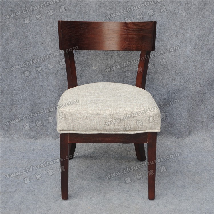 高品質のグレーの生地茶色の色木のレストランの椅子、 ホテルの椅子、 yc-sw03ダイニングチェア-木製椅子問屋・仕入れ・卸・卸売り