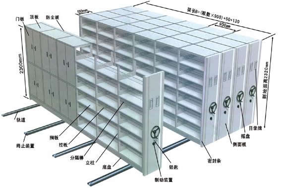 鋼可動図書館の本棚とファイルキャビネット-その他折り畳み式家具問屋・仕入れ・卸・卸売り
