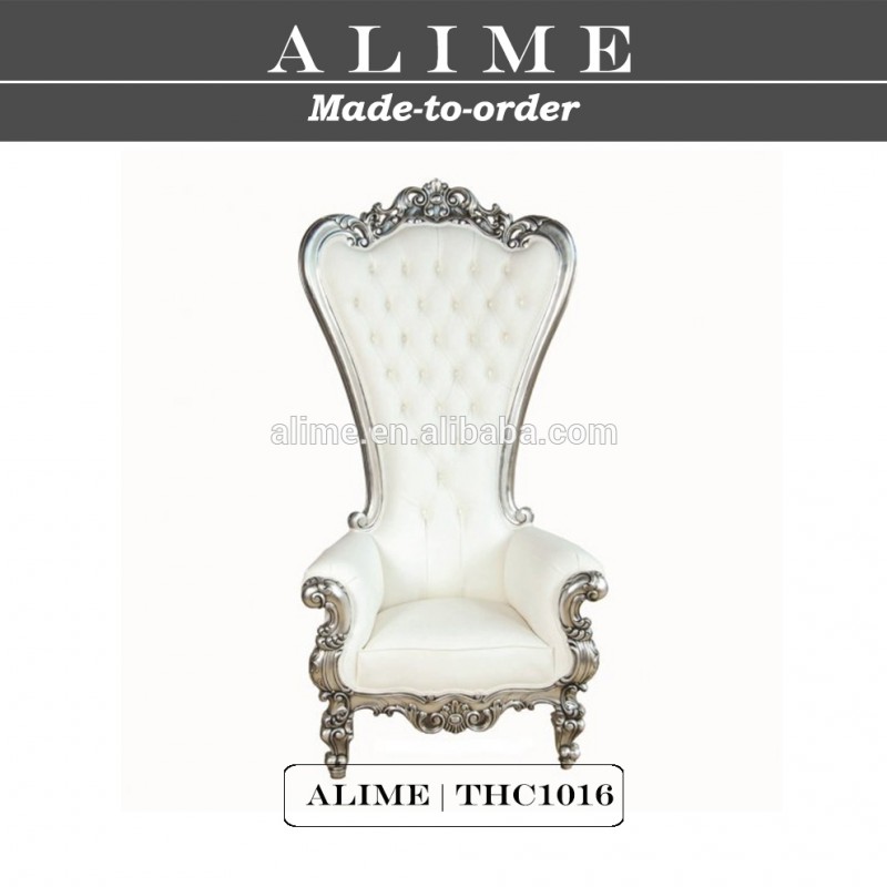 Alime THC1016フレンチスタイルシルバー王位椅子-木製椅子問屋・仕入れ・卸・卸売り