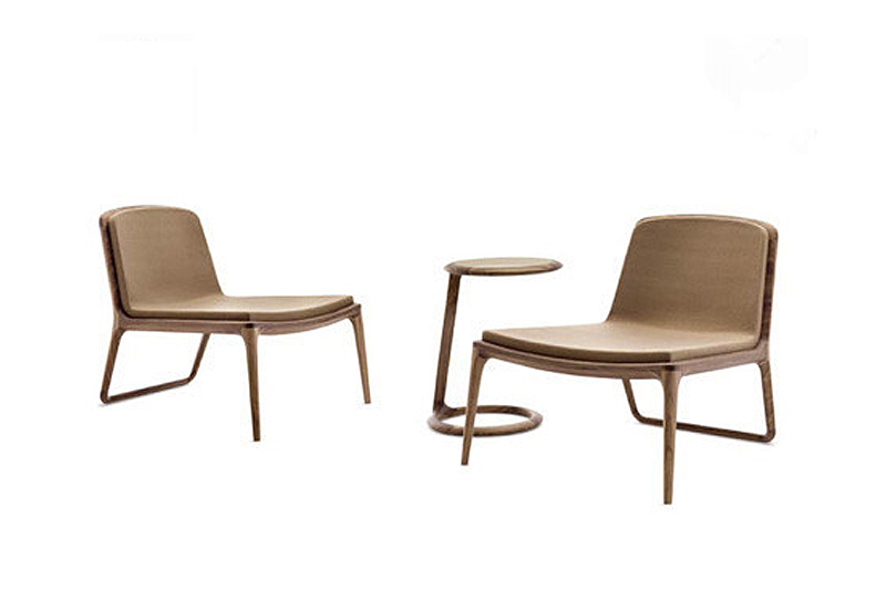 クルミ固体アンティークスタイルのリビングルームの革木の椅子のモデル低座椅子カバー-木製椅子問屋・仕入れ・卸・卸売り