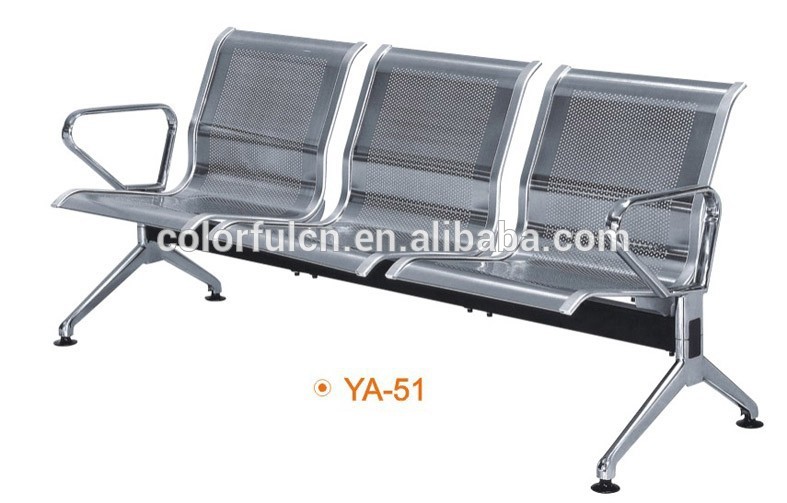 シンプルなステンレス鋼空港の椅子/ya-51待合室椅子-金属製椅子問屋・仕入れ・卸・卸売り