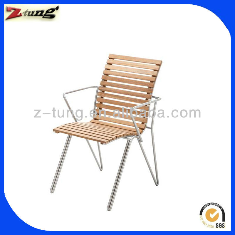 アルミニウム屋外zt-1059c/パティオのアルミ積み重ね可能な椅子-木製椅子問屋・仕入れ・卸・卸売り