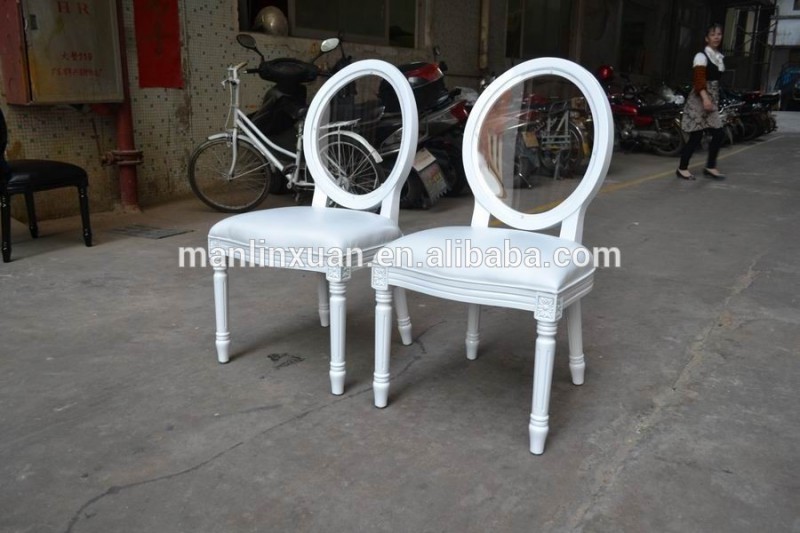 インターチェンジアクリルバックxd1003-2ルイの白い椅子結婚式のための-木製椅子問屋・仕入れ・卸・卸売り