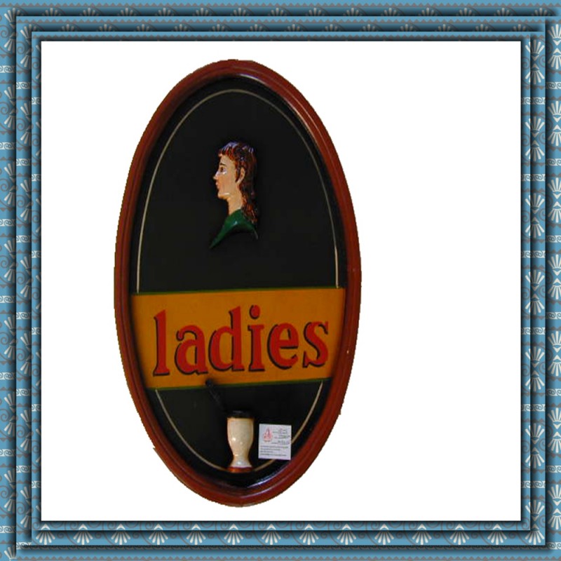 レストラン屋内mdfクラフト装飾女性トイレサイン-その他アンティーク家具問屋・仕入れ・卸・卸売り