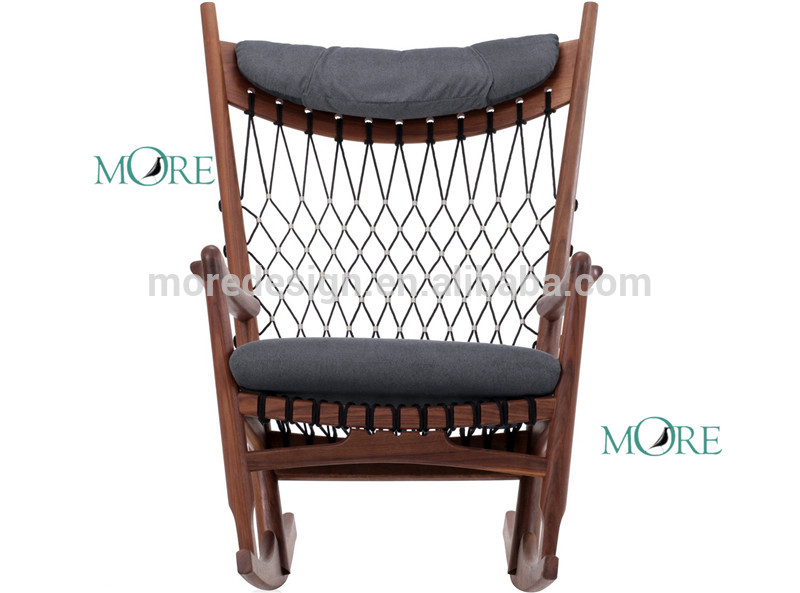 モダン デザイン ハンス · j · ウェグナー木材ロッキング チェア レプリカ良い品質木製レジャー チェア-木製椅子問屋・仕入れ・卸・卸売り
