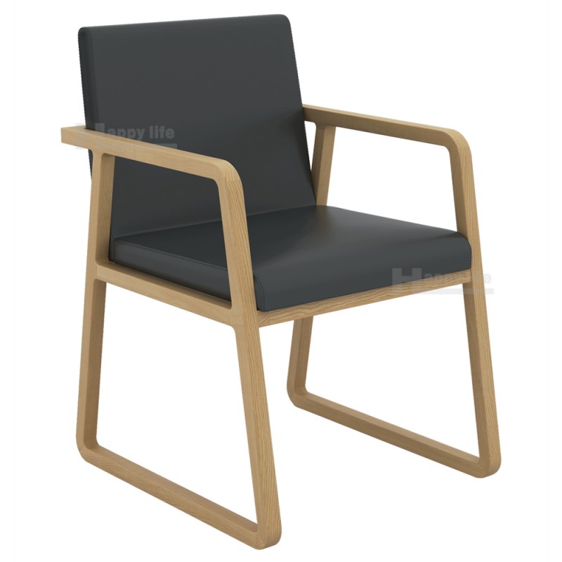 新しいデザインの革張りのアームチェア木製レストラン家具、 碧チェアについて-木製椅子問屋・仕入れ・卸・卸売り