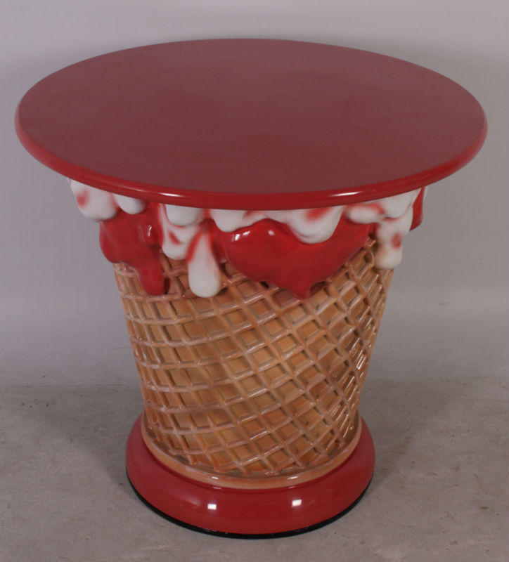プラスチックアイスクリームのテーブル-その他プラスチック製家具問屋・仕入れ・卸・卸売り