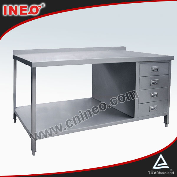 商業ステンレス鋼のレストランのテーブル( ineoはプロの業務用厨房にプロジェクト)-金属製テーブル問屋・仕入れ・卸・卸売り