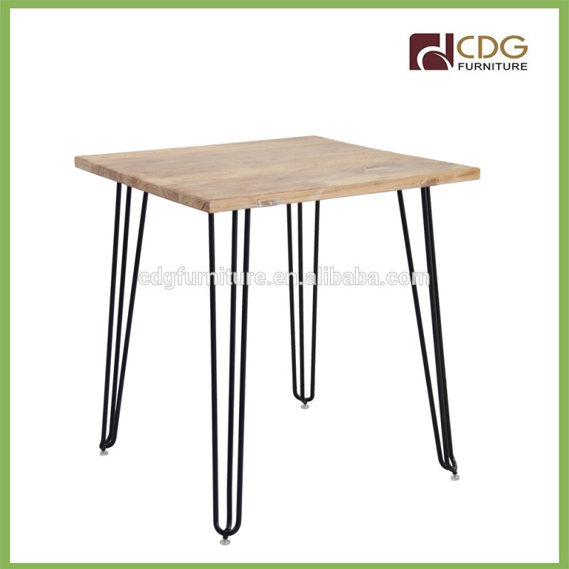 ヘアピン無垢材のダイニングテーブルのデザイン-木製テーブル問屋・仕入れ・卸・卸売り
