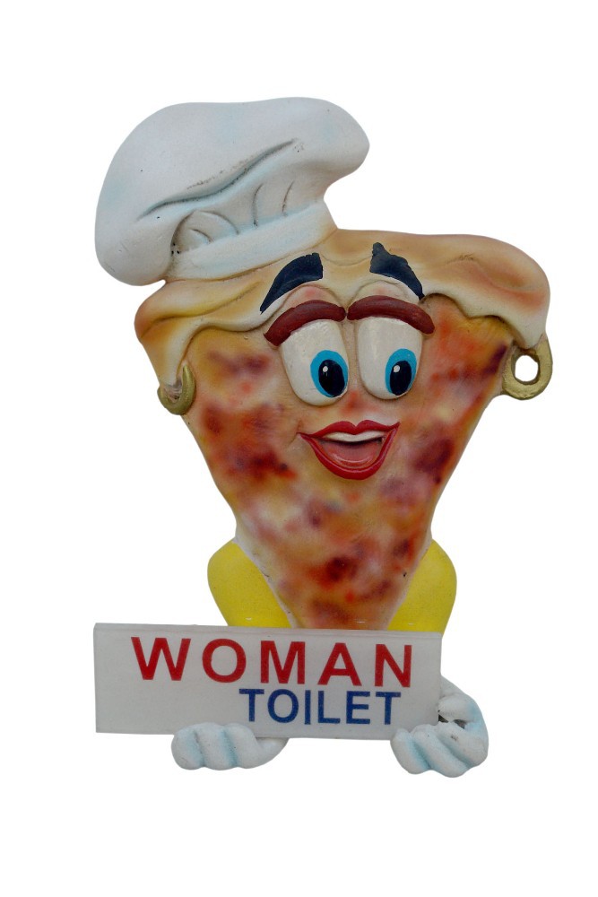 トイレのドアの記号ピザ樹脂( メス)-その他レストラン用家具問屋・仕入れ・卸・卸売り
