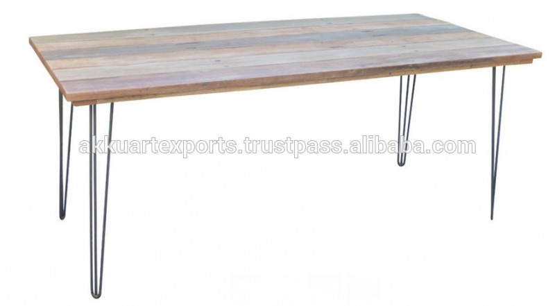 工業用ヘアピン上品なテーブル脚、 akkuレトロダイニングレストランのテーブル、-アンティークテーブル問屋・仕入れ・卸・卸売り