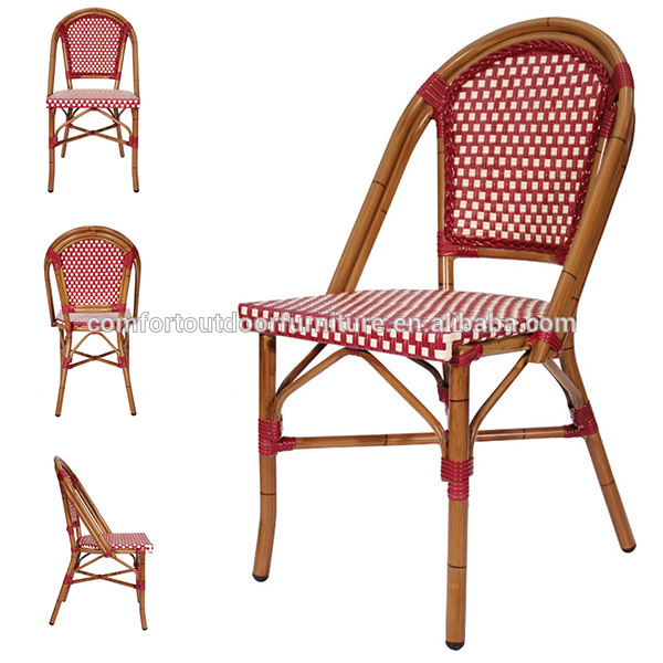 商用品質のアルミラタンのレストランの椅子-籐/枝編み椅子問屋・仕入れ・卸・卸売り