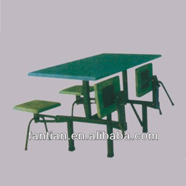 熱い販売の4席長楕円形のレストランダイニングテーブルと折りたたみ椅子-折り畳み式家具セット問屋・仕入れ・卸・卸売り