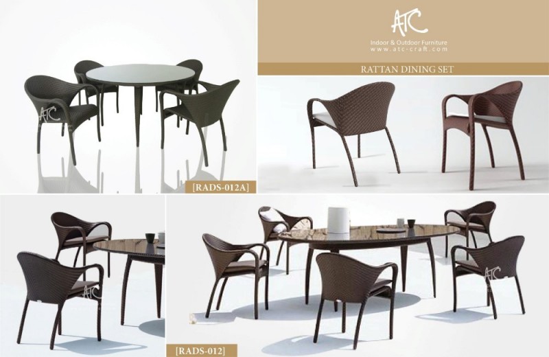 sythetic2016モダンなレストランの家具籐のテーブルと椅子-レストラン用家具セット問屋・仕入れ・卸・卸売り