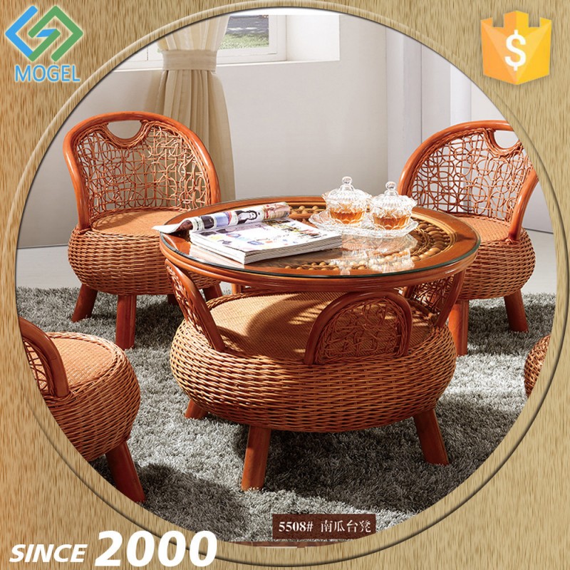 アラビアスタイルの籐佛山輸出業者で使用されるレストランのテーブルと椅子-アンティーク家具セット問屋・仕入れ・卸・卸売り