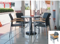 アルミレジャーテーブルと椅子のレストランyt-002cyt-405tセット-金属製家具セット問屋・仕入れ・卸・卸売り