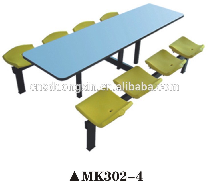 レストラン家具一般使用ファストフードダイニングテーブルと椅子背もたれのないMK302-4-プラスチックテーブル問屋・仕入れ・卸・卸売り
