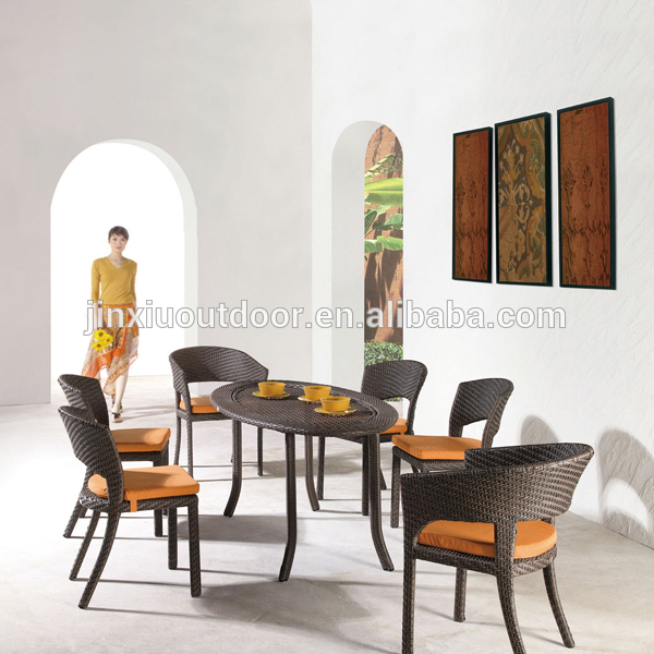 屋外の籐jx-2059レストランのテーブルと椅子-折り畳み式家具セット問屋・仕入れ・卸・卸売り