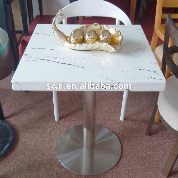 人造石テーブルの上赤食堂のテーブル-木製テーブル問屋・仕入れ・卸・卸売り