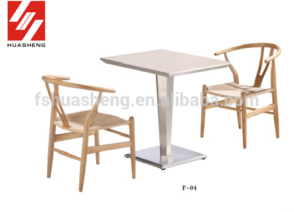 正方形のダイニングテーブルと椅子はレストランのために設定-レストラン用家具セット問屋・仕入れ・卸・卸売り