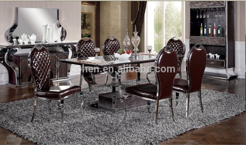 リビングルームレストランダイニングテーブル用5スターホテル大統領スーツ-金属製テーブル問屋・仕入れ・卸・卸売り