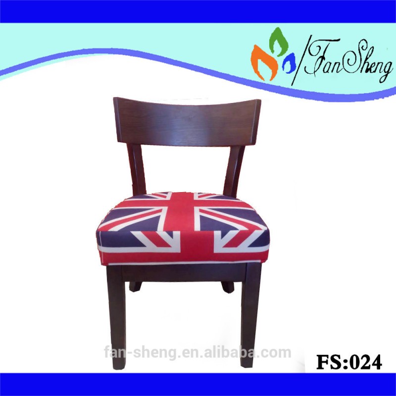 商業家具の特定の使用fanshengユニオンジャックのレストランの椅子のためのレストランの家具-木製椅子問屋・仕入れ・卸・卸売り