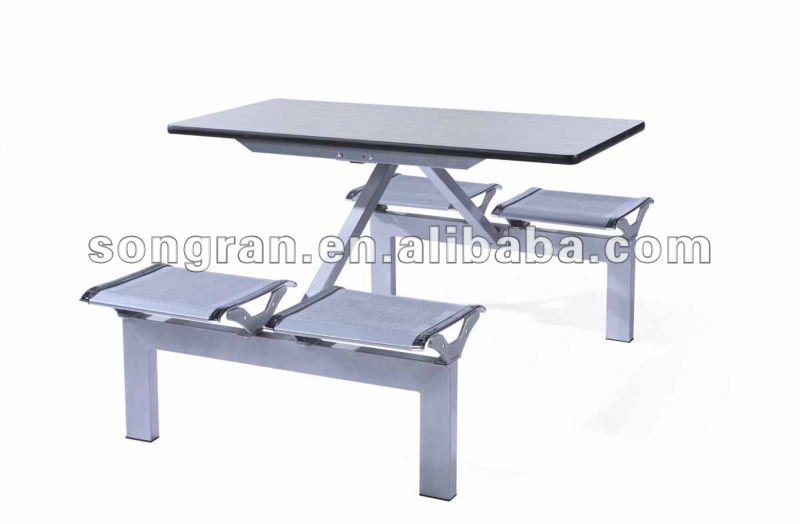 ビュッフェテーブルの販売、ステンレス製の鋼鉄4平らで広速い食糧テーブル-金属製家具セット問屋・仕入れ・卸・卸売り