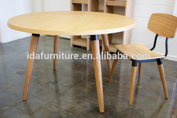 ショーンラウンドテーブルdixcopinecopineラウンドテーブル現代のタモ材無垢-木製テーブル問屋・仕入れ・卸・卸売り