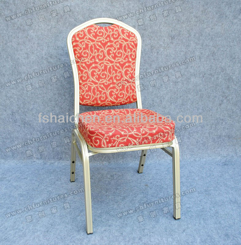 快適な厚い赤いクッションyc-zl21アルミの椅子-金属製椅子問屋・仕入れ・卸・卸売り