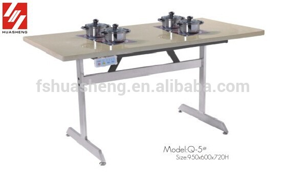 長方形ホットポット商業テーブルダイニングテーブル-木製テーブル問屋・仕入れ・卸・卸売り