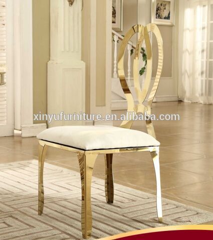 2016新しいデザインゴールドローズステンレス鋼椅子上saled XYN2808-金属製椅子問屋・仕入れ・卸・卸売り
