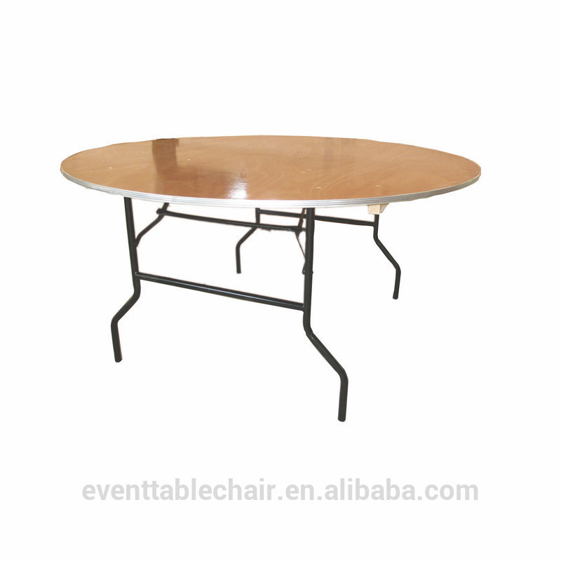の合板折りたたみテーブルdia60" 丸aluと熱い結婚式のテーブルのためのエッジ-折り畳み式テーブル問屋・仕入れ・卸・卸売り