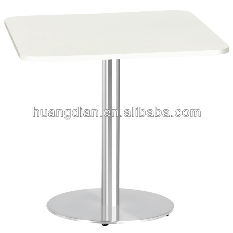 高品質の白モダンなレストランのダイニングテーブル付きステンレス鋼製地下室-木製テーブル問屋・仕入れ・卸・卸売り
