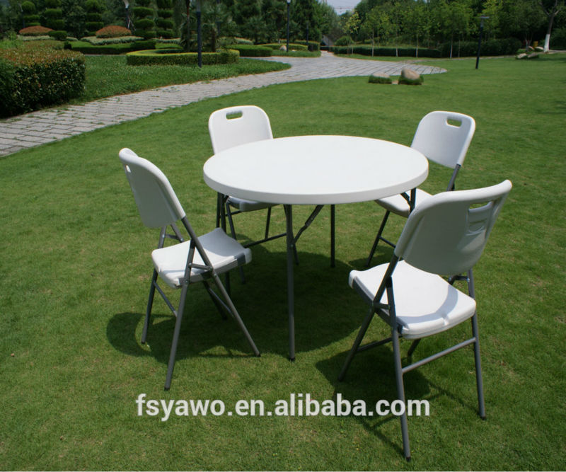 プラスチック椅子とラウンドテーブルYA-T026-折り畳み式テーブル問屋・仕入れ・卸・卸売り