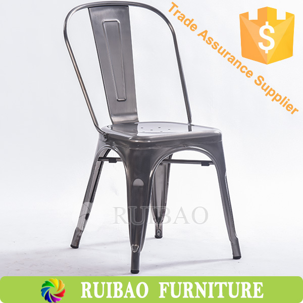 透明な自然の色の金属のダイニングチェアのメーカーヨーロピアンスタイルの鉄の椅子-金属製椅子問屋・仕入れ・卸・卸売り