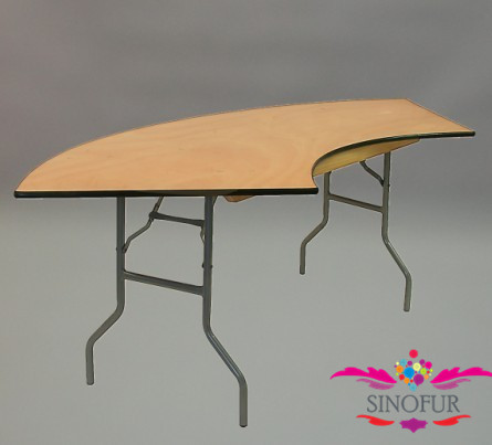 蛇行宴会折りたたみテーブル-折り畳み式テーブル問屋・仕入れ・卸・卸売り