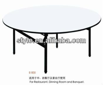 フォールディングラウンドのレストランのテーブルe-005広東省-折り畳み式テーブル問屋・仕入れ・卸・卸売り