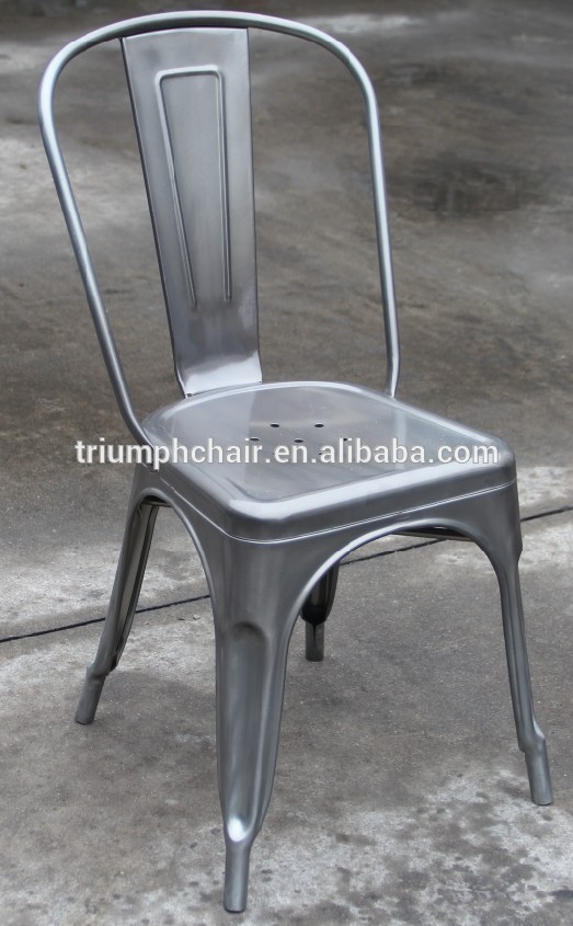 トライアンフ亜鉛メッキ鋼椅子/鉄金属ダイニングレストランチェア-アンティーク椅子問屋・仕入れ・卸・卸売り